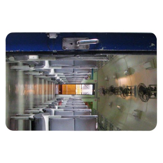 タイの電車の中で…東南アジア旅行 マグネット (横)