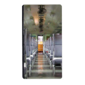 タイの電車の中で…東南アジア旅行 ラベル (正面)