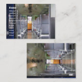 タイの電車の中で…東南アジア旅行 名刺 (正面/裏面)