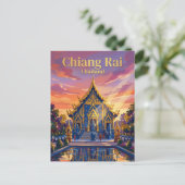 タイの青い寺院 ポストカード (スタンド正面)