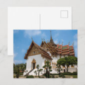 タイの風景が魅力的な寺院のポストカード ポストカード (正面/裏面)