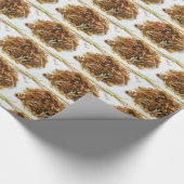 タイの[ผัดไทย]タイの通りの食糧にパッドを入れて下さい ラッピングペーパー (角)