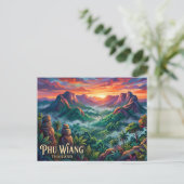 タイの Phu Wiang 国立公園 ポストカード (スタンド正面)
