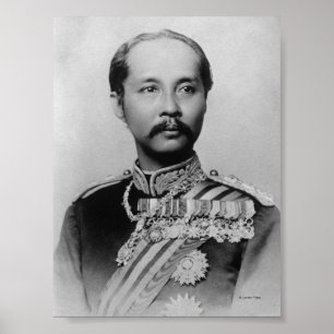 タイのChulalongkorn Rama V王 ポスター