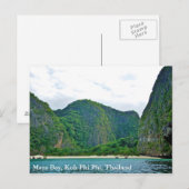 タイのKoh Phi Phiマヤ・ベイ ポストカード (正面/裏面)
