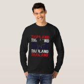 タイのTシャツ、タイの洋服、タイの二通用 Tシャツ (正面フル)