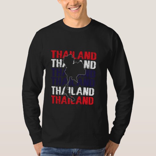 タイのTシャツ、タイの洋服、タイの二通用 Tシャツ (正面)