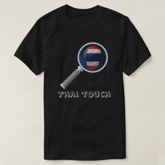 タイのtouchの指紋の旗 tシャツ (デザイン正面)