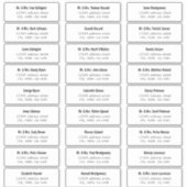 タイはっきりしたプ・ゲスト住所 シール (正面)