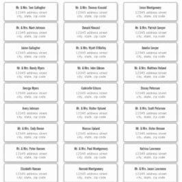 タイはっきりしたプ・ゲスト住所 シール