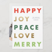 タイはっきりしたプ・ホリデー シーズンカード (正面/裏面)