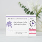 タイへのRSVPの搭乗券 出欠カード (スタンド正面)