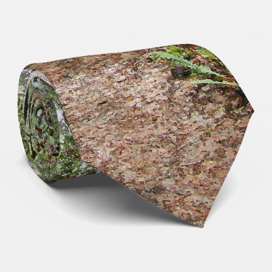 タイをハイキングするレッドウッドの森林森の葉の木 ネクタイ (ロール)