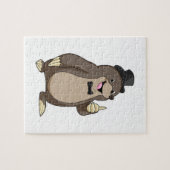 タイを締めたモルとして groom ジグソーパズル (横)