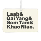 タイアイサーン通り食品 カーエアーフレッシュナー (裏面)