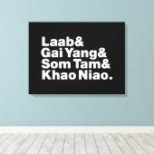 タイアイサーン通り食品 キャンバスプリント (インサイチュ (ウッドフロア))