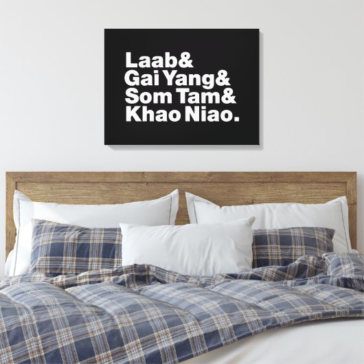 タイアイサーン通り食品 キャンバスプリント (インサイチュ (寝室))