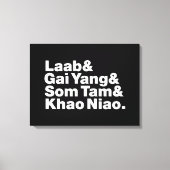 タイアイサーン通り食品 キャンバスプリント (正面)