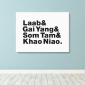 タイアイサーン通り食品 キャンバスプリント (インサイチュ (ウッドフロア))