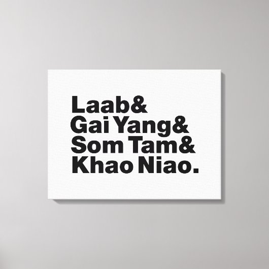 タイアイサーン通り食品 キャンバスプリント (正面)