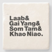 タイアイサーン通り食品 ストーンコースター (正面)