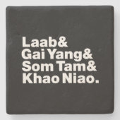 タイアイサーン通り食品 ストーンコースター (正面)