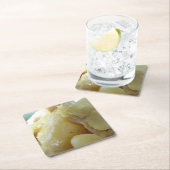 タイイエローカレー[แกงกะหรี่]アジア通り食品 スクエアペーパーコースター (インサイチュ)