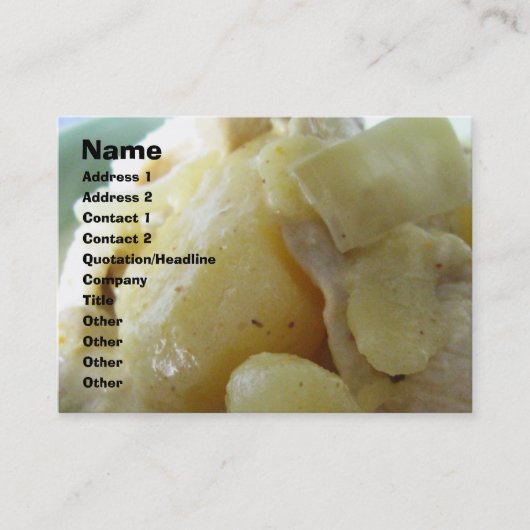 タイイエローカレー[แกงกะหรี่]アジア通り食品 名刺 (正面)