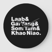 タイイサーン通りフード ラージ壁時計 (正面)