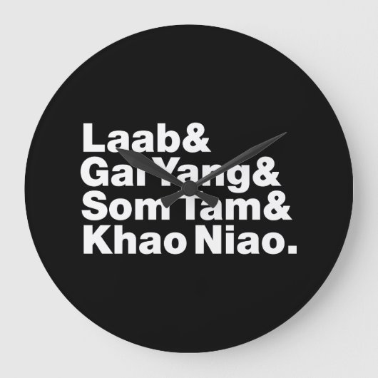 タイイサーン通りフード ラージ壁時計 (正面)