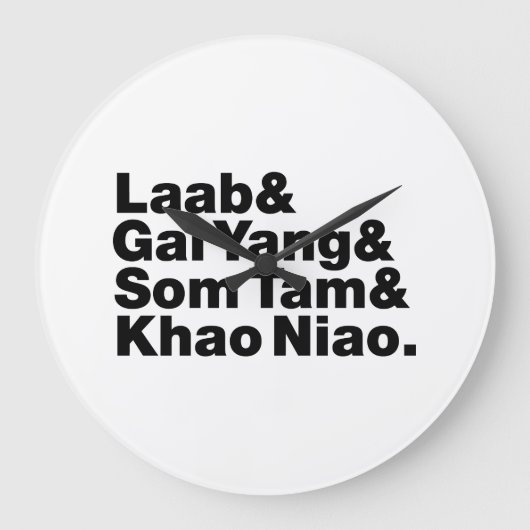 タイイサーン通りフード ラージ壁時計 (正面)