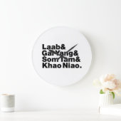 タイイサーン通りフード ラージ壁時計 (ホーム)