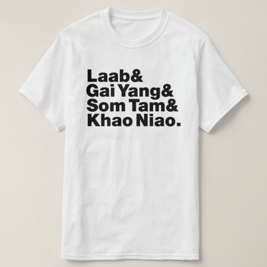 タイイサーン通りフード Tシャツ (デザイン正面)