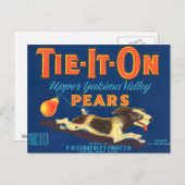 タイイットオン梨ヴィンテージ広告 ポストカード (正面/裏面)