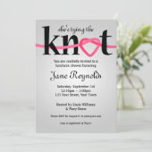 タイイングザノットウェディングシャワー招待状 招待状 (スタンド正面)