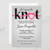 タイイングザノットウェディングシャワー招待状 招待状 (正面/裏面)