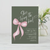 タイイングザノットバラグリーンブライダルシャワー 招待状 (スタンド正面)