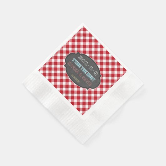 タイイングザノットバーバーバーバーバーバーガム婚約 縁ありカクテルナプキン (角)