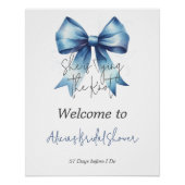 タイイングザノットブルーボウブライダルシャワーへようこそ ポスター (正面)