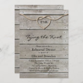 タイイングザノットリハーサルディナー招待状 招待状 (正面/裏面)