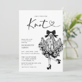 タイイングザノット幽霊フローラブライダルシャワー 招待状 (スタンド正面)