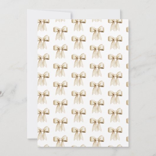 タイイングノットリネンボウブライダルシャワー 招待状 (裏面)