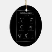 タイイングパロマールノット魚釣りバスマートサーモンまたは セラミックオーナメント (右)