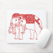 タイエラワンホワイトゾウ マウスパッド (マウス)