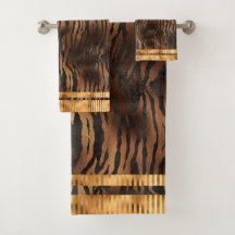 タイエレガントガープリント金ゴールドメタリックグラムシック