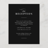 タイエレガントプ白黒ウェディングレセプション エンクロージャーカード (正面)