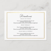 タイエレガントプ白黒金ゴールドエンクロー縁どジャ エンクロージャーカード (正面)