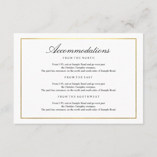 タイエレガントプ白黒金ゴールドエンクロー縁どジャ エンクロージャーカード (裏面)