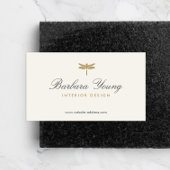 タイエレガントプ金ゴールドトンボアイボリー 名刺