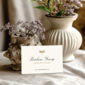 タイエレガントプ金ゴールドトンボアイボリー 名刺